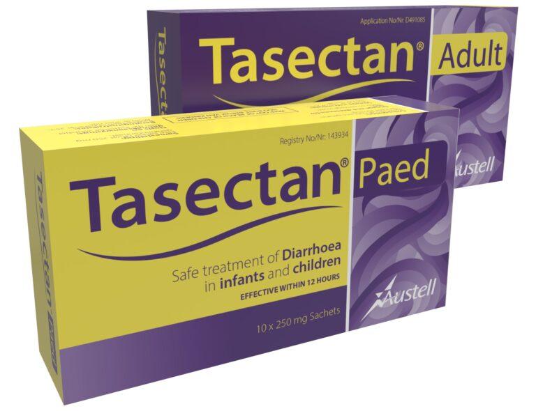 Tastectan Anit Diarrhea Treatment Packaging for Adults & Children